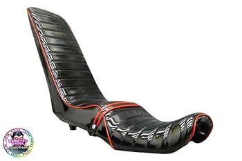 バリオス２　三段シート　黒赤　 カワサキZR250B 3段シート エナメル カワサキ / バリオスⅠ型 ZR250A ☆ KingRoad88 / 3段シート